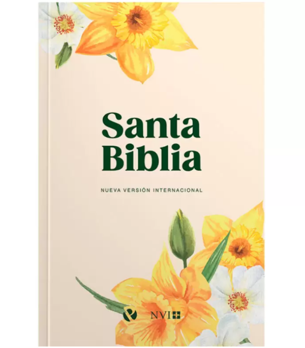 Producto - BIBLIA NVI 2022 TAPA DURA FLORES AMARILLAS