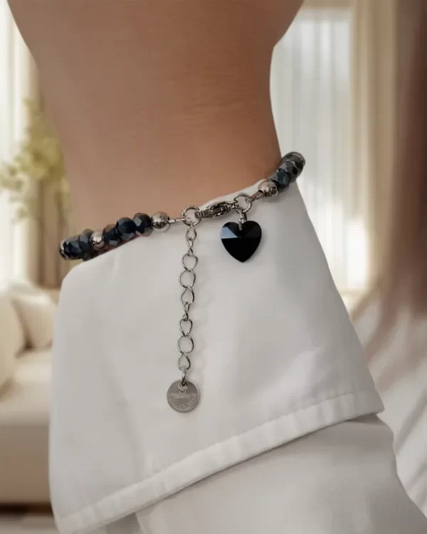 Producto - Pulsera Acero Lucía (Corazón de Cristal)