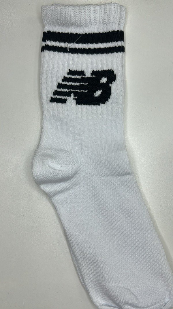 Producto - MEDIA 3/4 NB BLANCA LINEAS NEGRAS