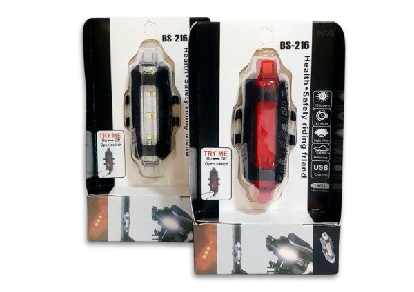 Producto - LUZ BICI RECARGABLE del/tras
