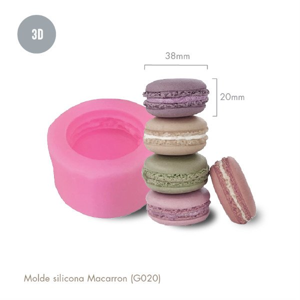 Producto - Molde silicona Macarrón (G020)