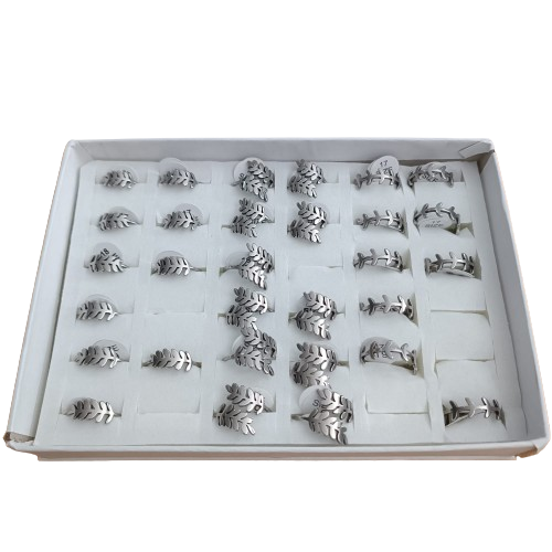 Producto - Anillo Hojas Acero AN3028