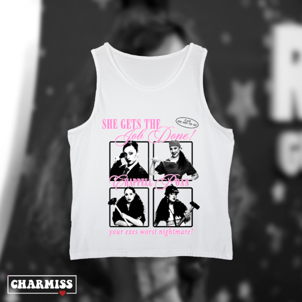 Tank top she gets the job done