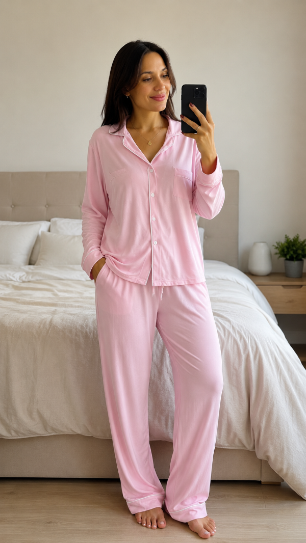 Producto - Camisero liso rosa bebe talle 4
