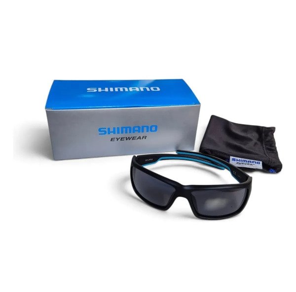 Producto - Anteojo Shimano Eclipse TR90 Polarizado Proteccion UV400 Negro con Celeste - 6