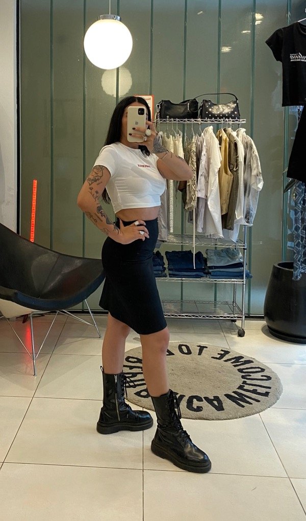 Producto - Falda MIDI negra