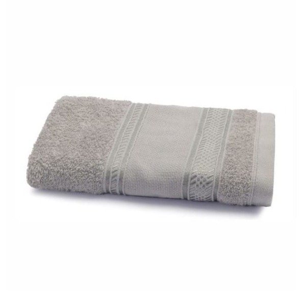Producto - Juego de Toallón Y Toalla Fantasía Rufa gris