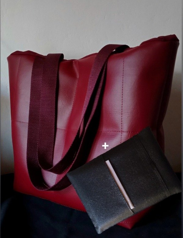 Producto - COMBO Malbec ecocuero XL + sobrenotebook ecocuero