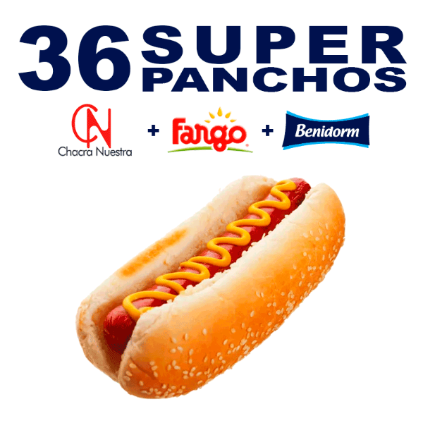 Producto - 36 Salchichas Largas CHACRA NUESTRA + Fargo + Ade