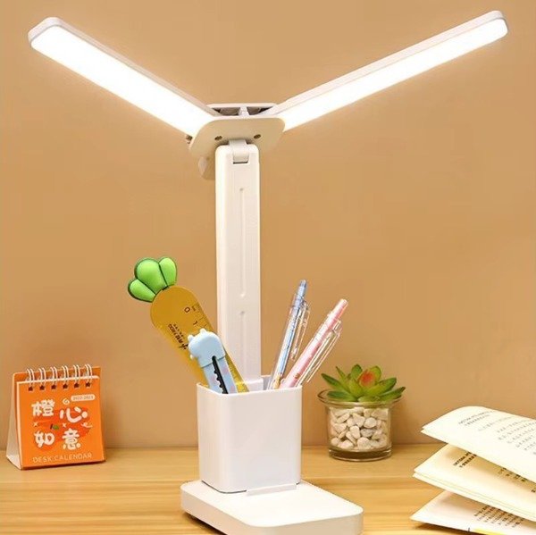 Producto - 0869 Lampara De Mesa Escritorio Luz Led 3 Tonos Ajustable Con Usb - 0