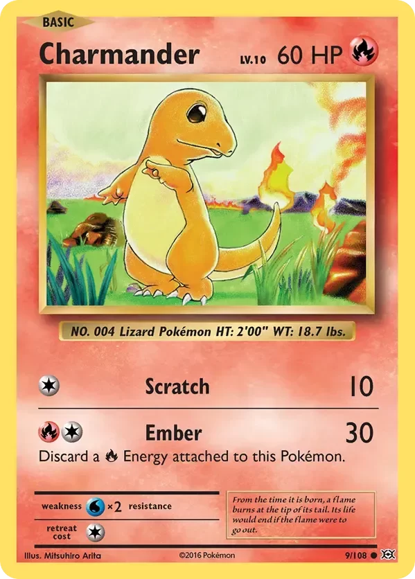Producto - Charmander - 9/108 - Evolutions