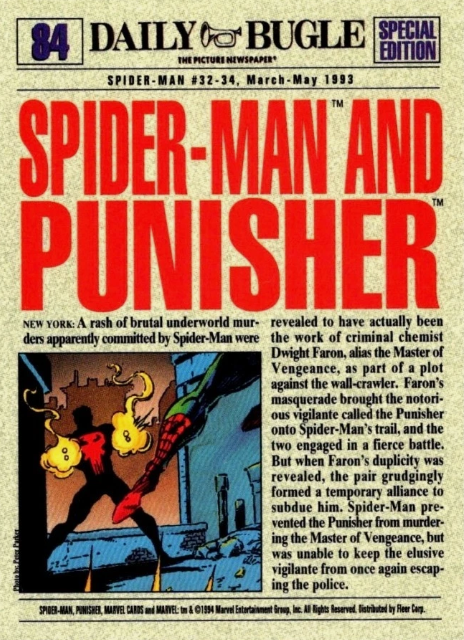 Producto - 1994 Fleer The Amazing Spider-Man  #84 - Spider-Man and Punisher - 1