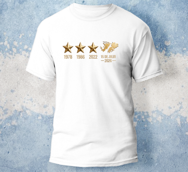 Producto - Plantilla Remeras Argentina Malvinas 2026 Mundial Sublimar DTF #R313