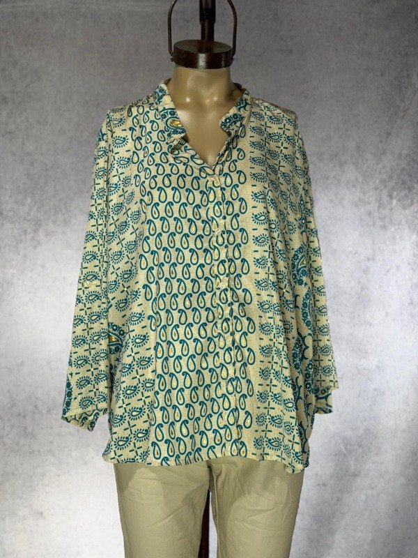 Producto - CAMISA KALA TURQUESA MADE IN INDIA