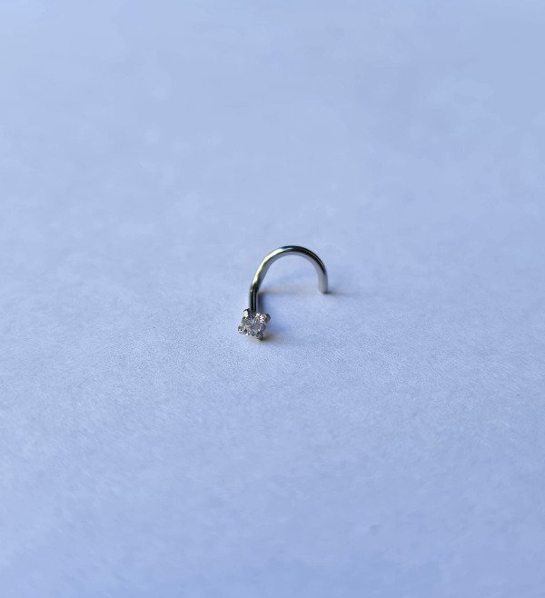 Producto - Nostril piedra engarzada blanco 3mm