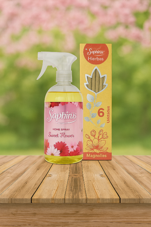Producto - Combo Home spray 500 ml + Saphiurs Hierbas - Saphirus