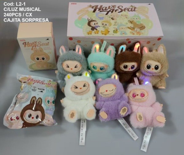 Producto - LABUBU CAJA SORPRESA LLAVERO CON LUZ Y SONIDO