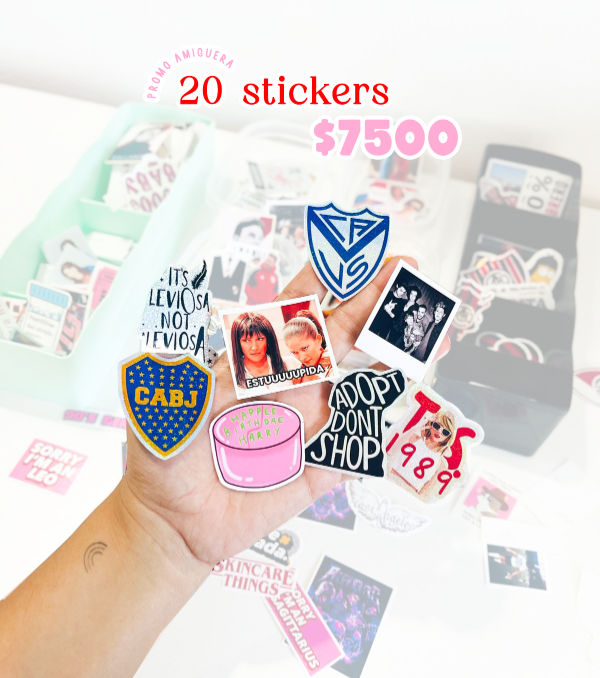 Producto - PROMO 20 STICKERS RESISTENTES