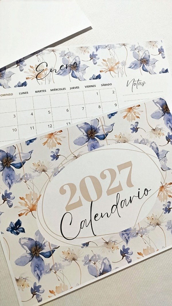 Producto - CALENDARIO 2027 FLORAL 01