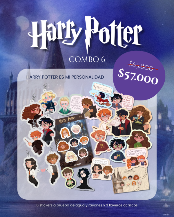 Producto - COMBO 6 - Harry Potter es mi personalidad