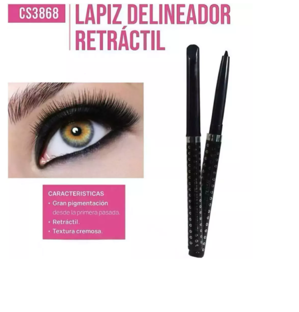 Producto - delineador pink 21 retractil waterproof