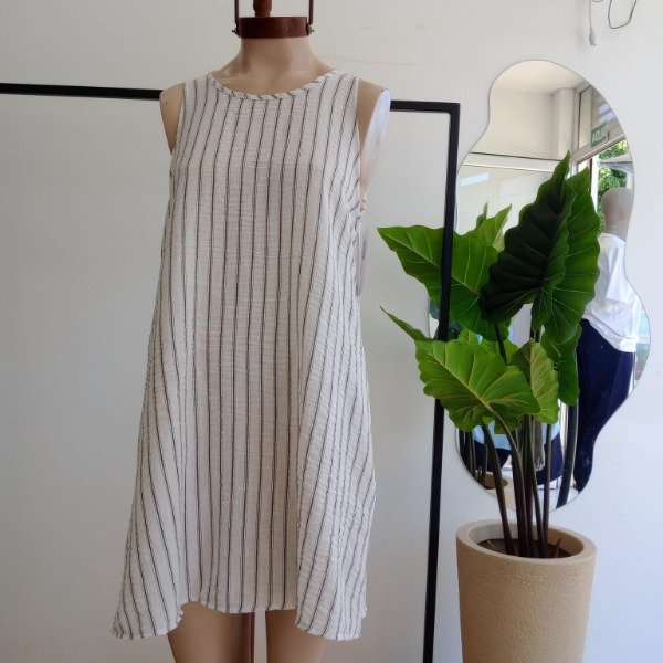 Producto - 664 - VESTIDO RAYA LINO