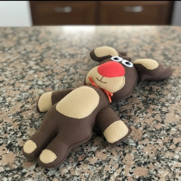 Producto - Muñeco Reno Navideño De Fieltro Marrón Claro