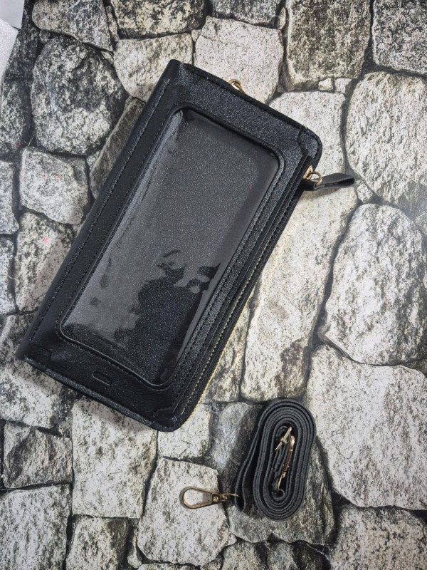 Producto - Billetera portacelular negra