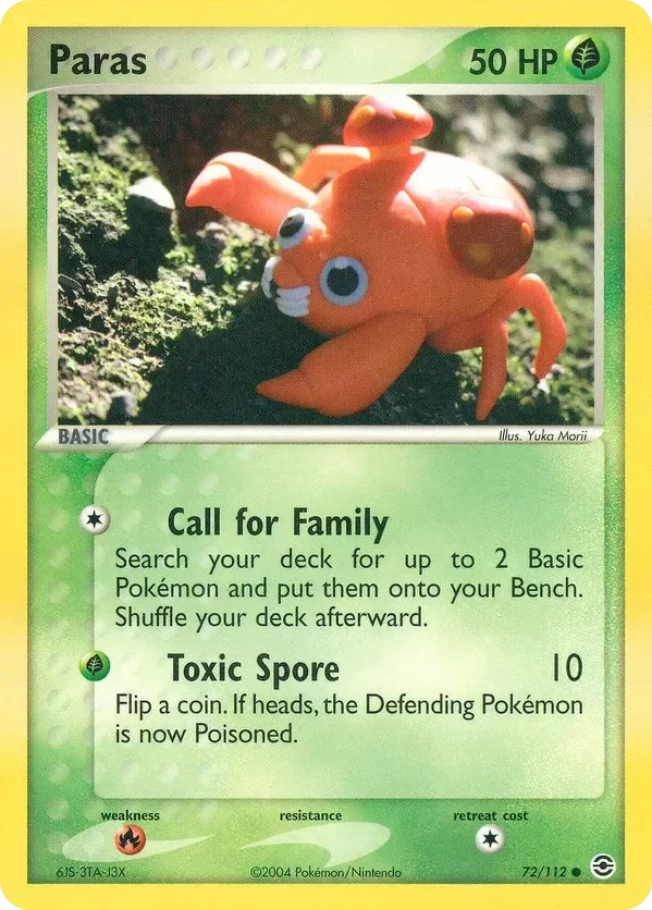 Producto - Paras (72/112) [EX: FireRed and LeafGreen]