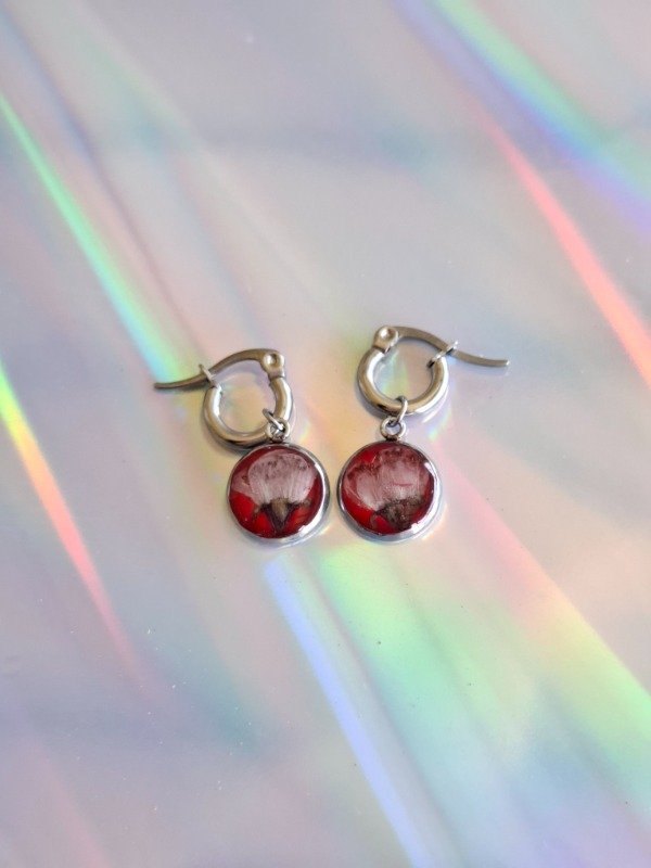 Producto - aros sakura pétit rouge