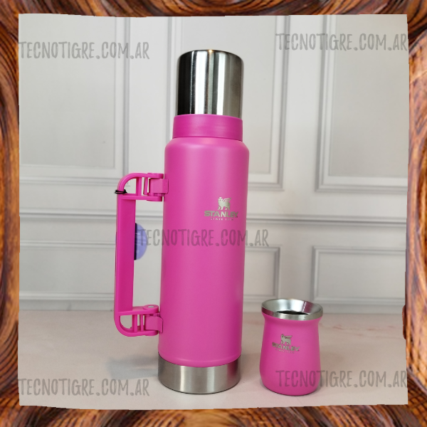 Producto - KIT TERMO SIMIL STANLEY1.2L TRIPLE CAPA + MATE 160ML