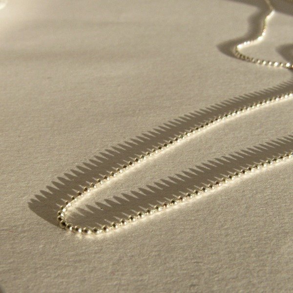 Producto - Cadena Bolitas Facetadas 45 cm