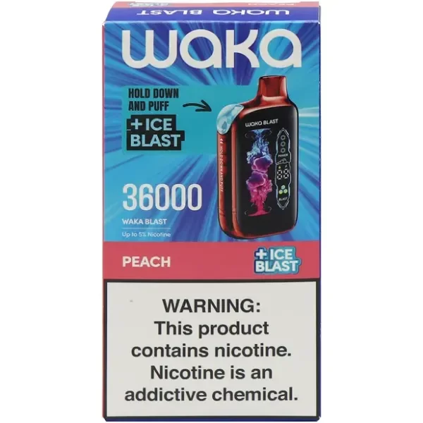 Producto - (POD DESCARTABLE) WAKA 36K BLAST - PEACH
