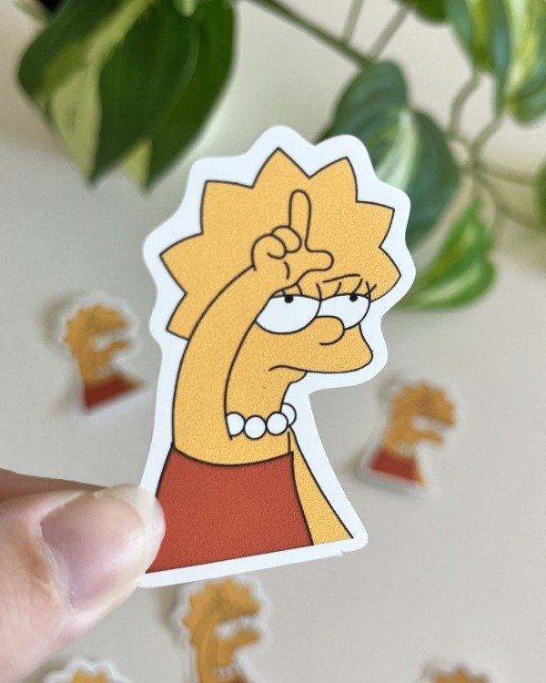 Producto - Sticker Blanco UV - Lisa Loser