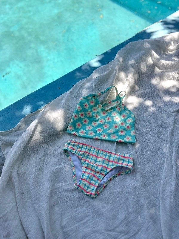 Producto - Bikini flores verde agua