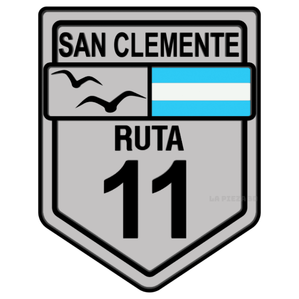 Producto - Iman Ruta 11 Gaviota San Clemente Plata
