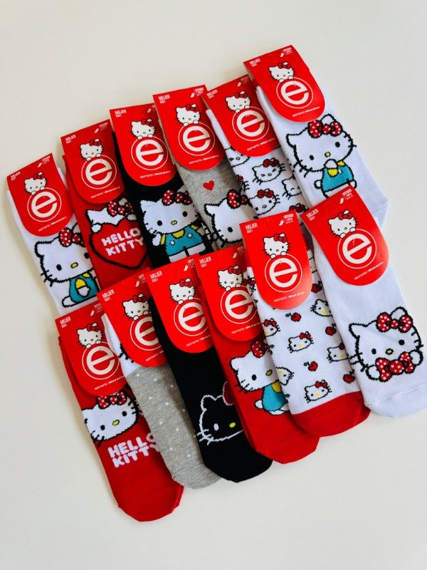 Producto - SOQUETES HELLO KITTY X3
