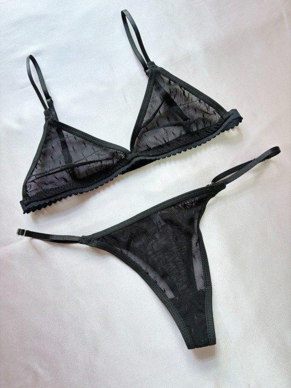 Producto - Tul Negro Plumeti - 4