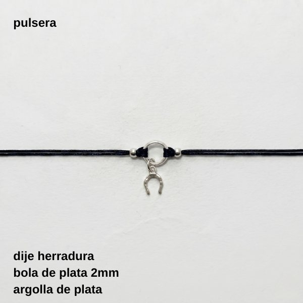 Producto - PUL #FP - Pulsera tejida colgante herradura (DÓLAR)