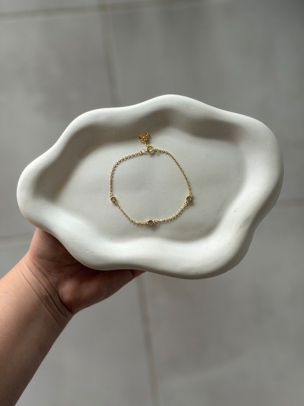 Producto - Pulsera gold 3 círculos con cubics