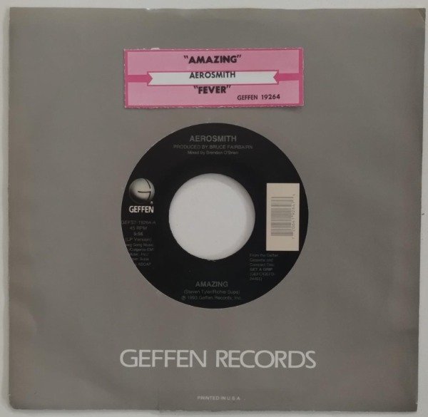 Producto - AEROSMITH Amazing + Fever Simple 7 USA 1993 Title Strip