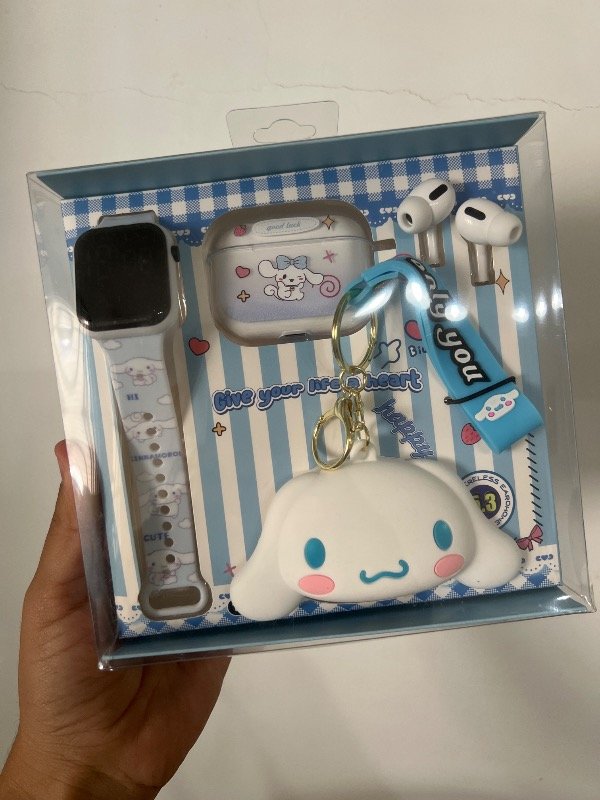 Producto - Set infantil , auris reloj y llavero.