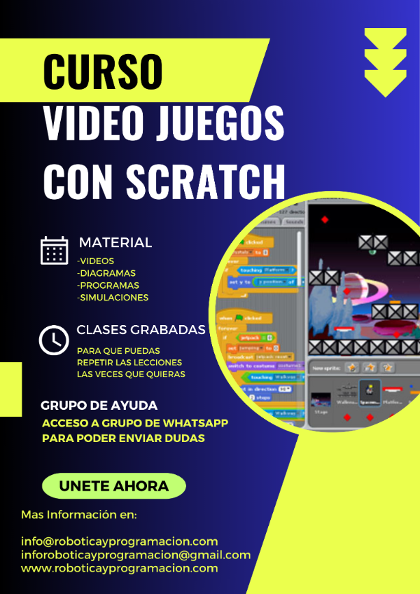 Producto - Curso Video Juegos con Scratch