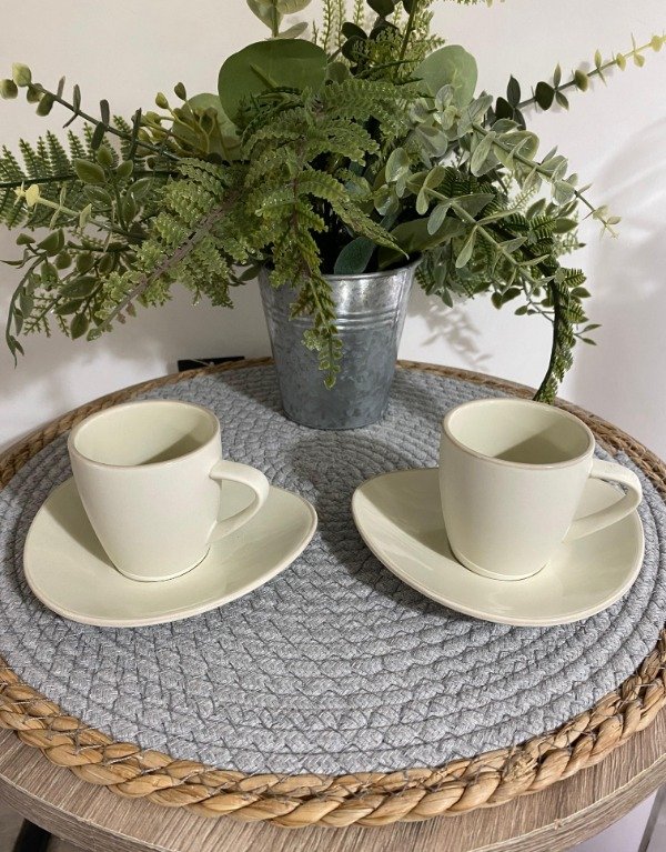 Producto - Set x 6 unidades de taza y plato Malmo 100 ml