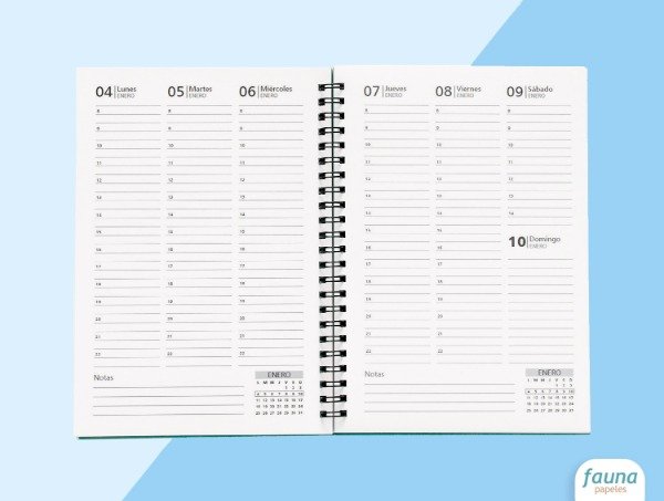 Producto - Agenda Semanal 2027 Vertical Horarios