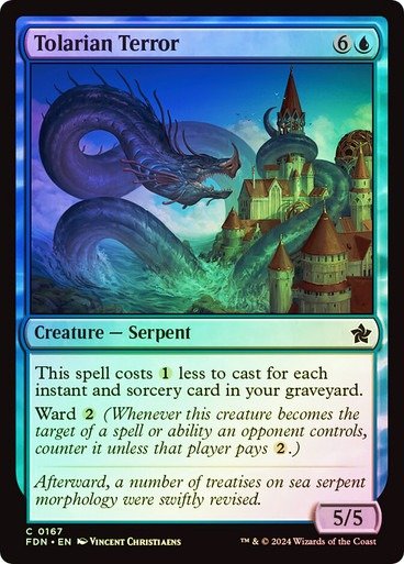 Producto - Tolarian Terror Foil  Foundations