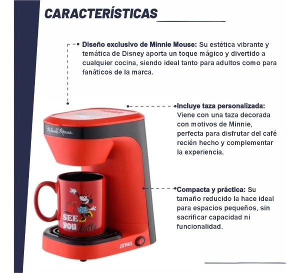Producto - Cafetera Minnie ATMA