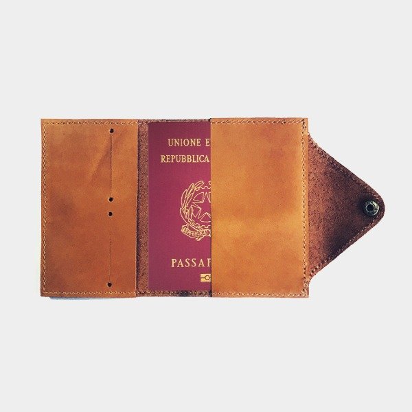 Producto - Porta pasaporte de cuero modelo LUMBERJACK - 1