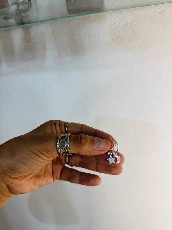 Producto - Argollitas estrella y luna