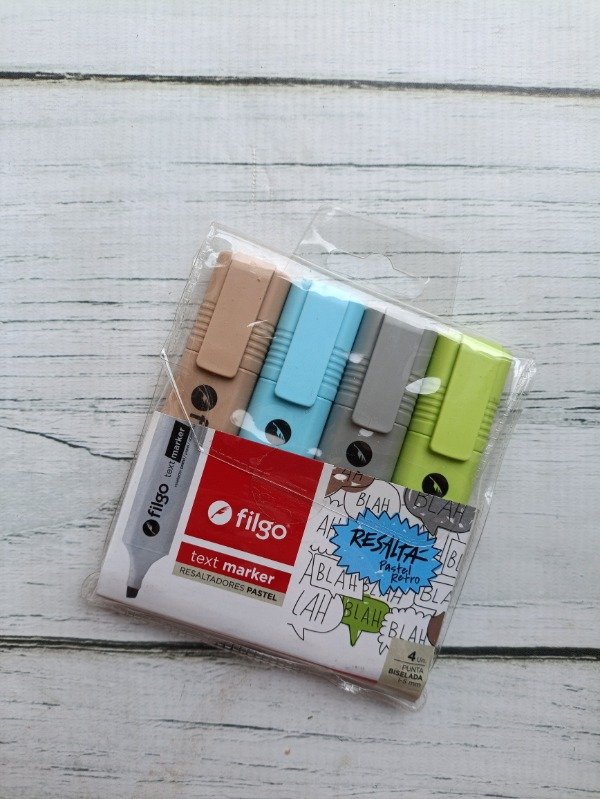 Producto - Resaltador Filgo Ancho Retro x4